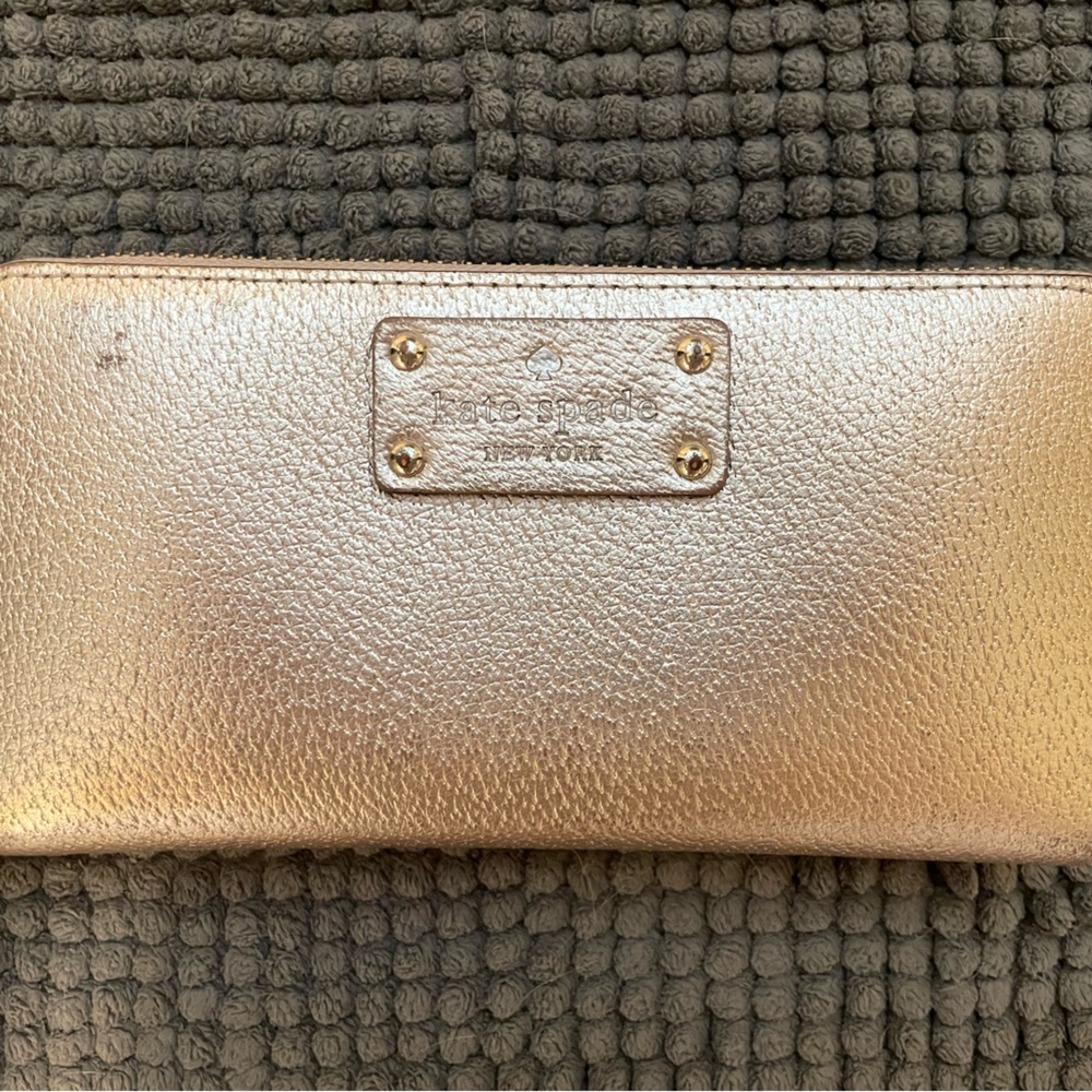Metallic Gold Kate Spade Wallet
